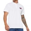 Polówka polo Tommy Jeans męska biała Slim Fit bawełniana